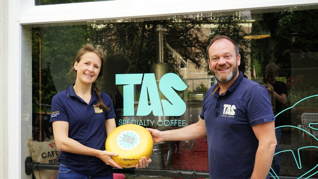 Wat zijn wij trots: de TAS Koffiekaas! 🧀